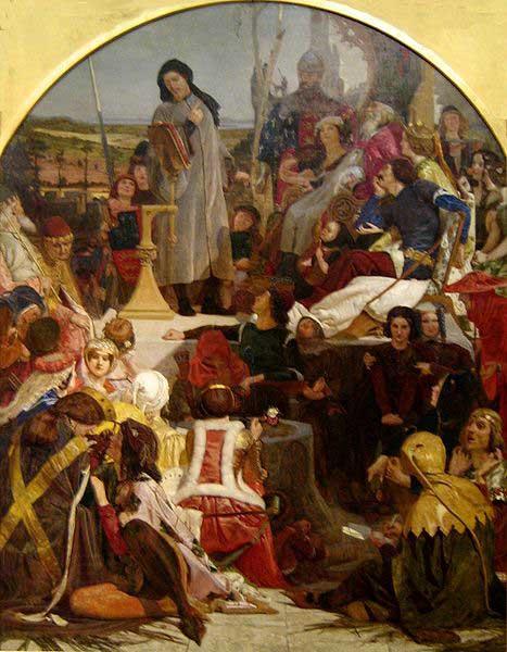 Ford Madox Brown 'Chaucer at the Court of Edward III China oil painting art